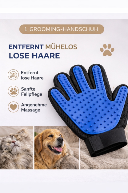 Fellpflegehandschuh für Hunde & Katzen