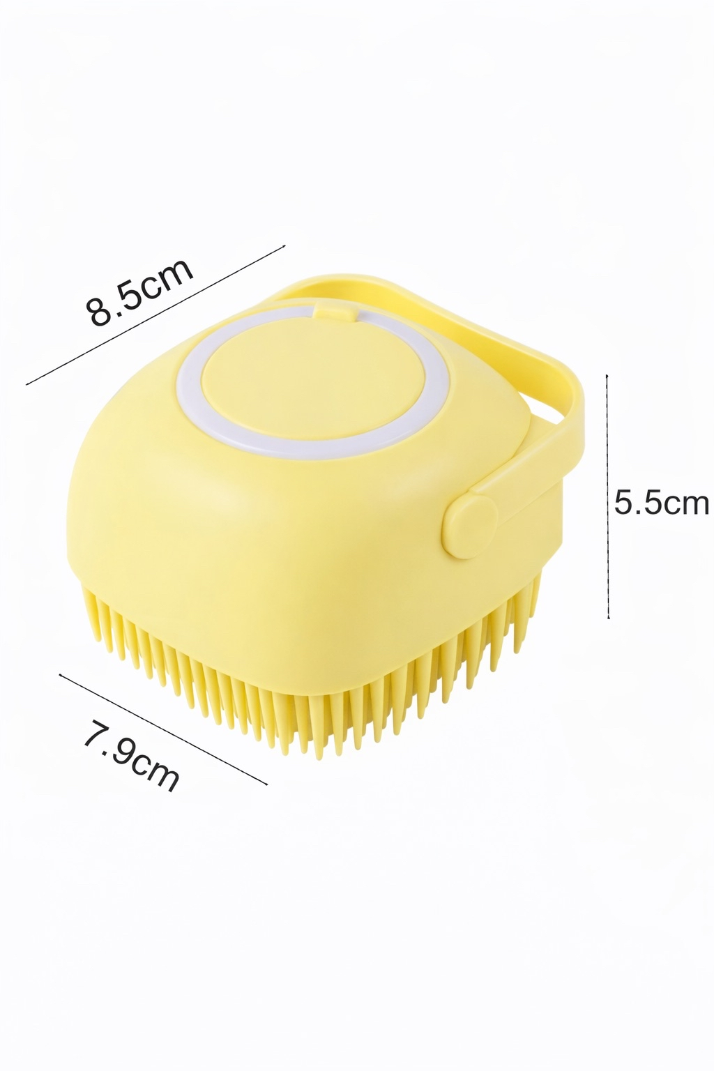 Silikonbürste mit Shampoo-Spender