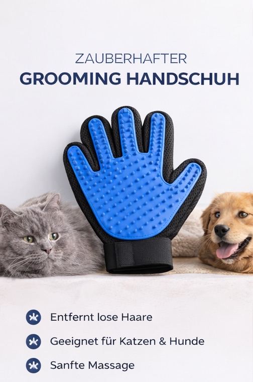 Fellpflegehandschuh für Hunde & Katzen
